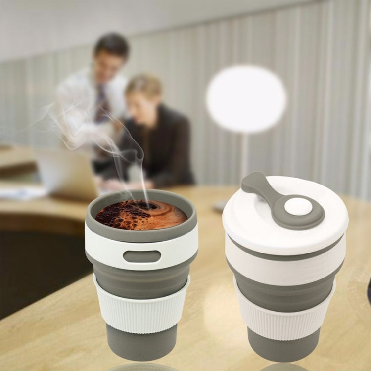 350ml Folding Portable Silicone Coffee Cup Multi-function Travel Cup