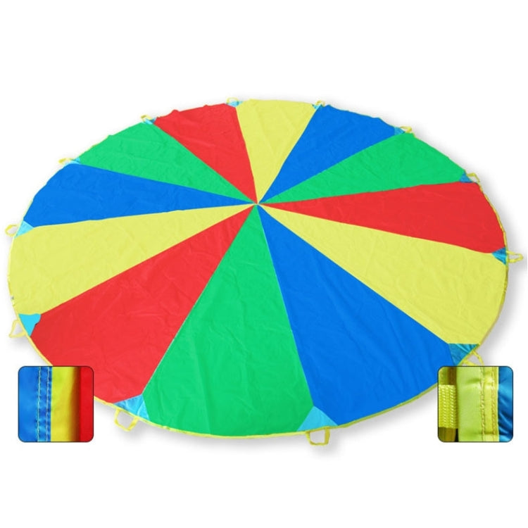 Jeu de Plein Air pour Enfants de 7m, Jouets de Sport d'Exercice, Parachute Arc-en-Ciel, Jouet Amusant avec 16 Sangles de Poignée pour Familles / Jardins d'Enfants / Parcs d'Attractions, 7m 16 Sangles de Poignée