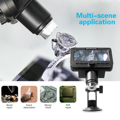 inskam317 1080P 4.3 inch LCD Screen WiFi HD Digital Microscope, Sucker Bracket, Sucker Bracket