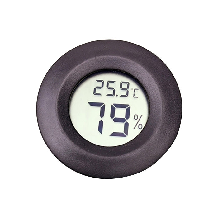 Digital Round Shaped Reptile Box Centigrade Thermometer & Hygrometer with Screen Display