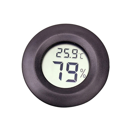 Digital Round Shaped Reptile Box Centigrade Thermometer & Hygrometer with Screen Display