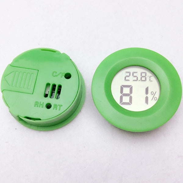 Thermomètre et hygromètre numériques ronds pour terrarium avec écran d'affichage Centigrade