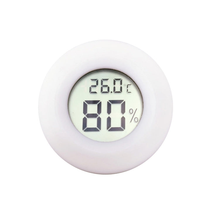 Digital Round Shaped Reptile Box Centigrade Thermometer & Hygrometer with Screen Display