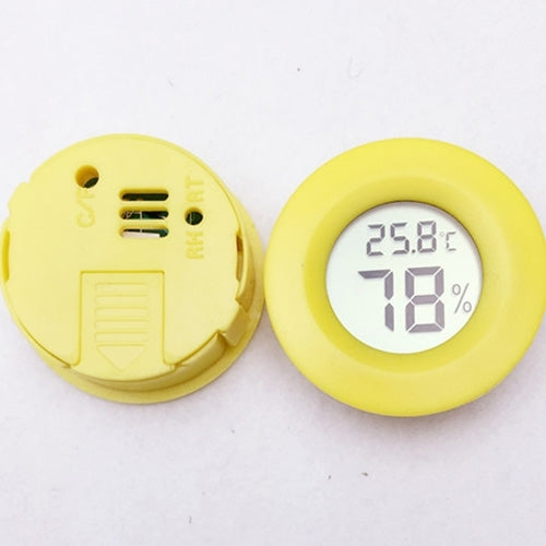 Digital Round Shaped Reptile Box Centigrade Thermometer & Hygrometer with Screen Display