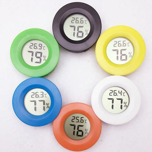 Thermomètre et hygromètre numériques ronds pour terrarium avec écran d'affichage Centigrade