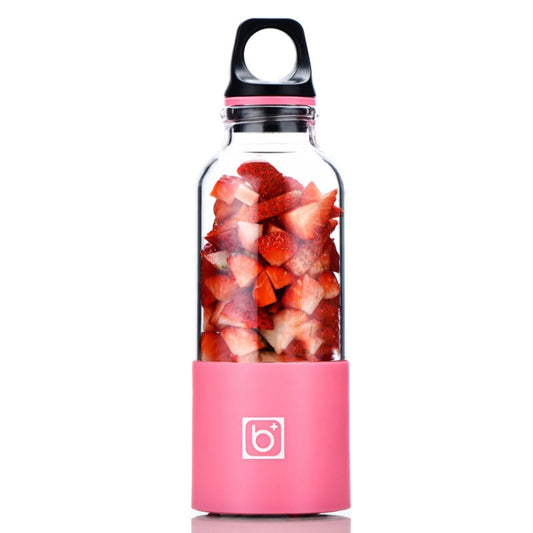Mixeur-presse-agrumes électrique portable rechargeable USB Bingo 500 ml, 22000 tours/minute, tête 2 lames rose, tête 2 lames verte, tête 2 lames bleue, tête 2 lames violette, tête 2 lames rouge