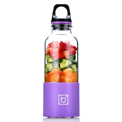 Bingo 500ml Mini Portable USB Rechargeable Electric Juicer Cup  Juicer Blender, 22000 Revolutions Per Minute, 2 Blade Head Pink, 2 Blade Head Green, 2 Blade Head Blue, 2 Blade Head Purple, 2 Blade Head Red