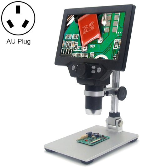 G1200 7 inch LCD Screen 1200X Portable Electronic Digital Desktop Stand Microscope, UK Plug, No Battery AU Plug, No Battery EU Plug, No Battery UK Plug, No Battery US Plug