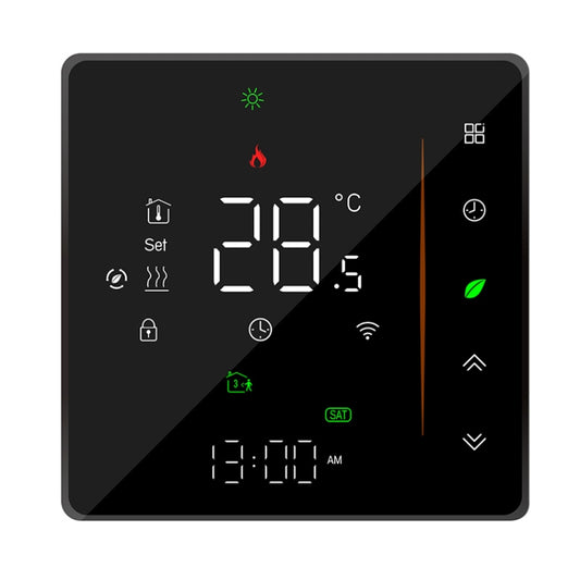 BHT-006GBLW 95-240V AC 16A Smart Home Heating Thermostat for EU Box, Control Electric Heating with Only Internal Sensor & External Sensor & WiFi Connection, BHT-006GBLW