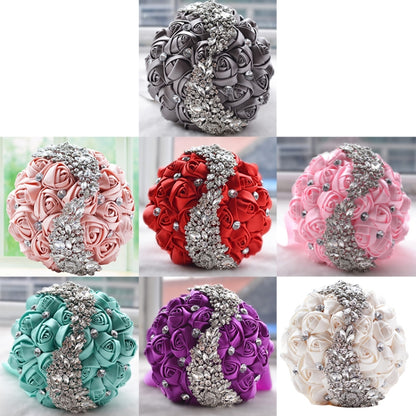 Wedding Holding Flowers Bridal Bouquet Accessories Bridesmaid Rhinestone Party Wedding Decoration Supplies