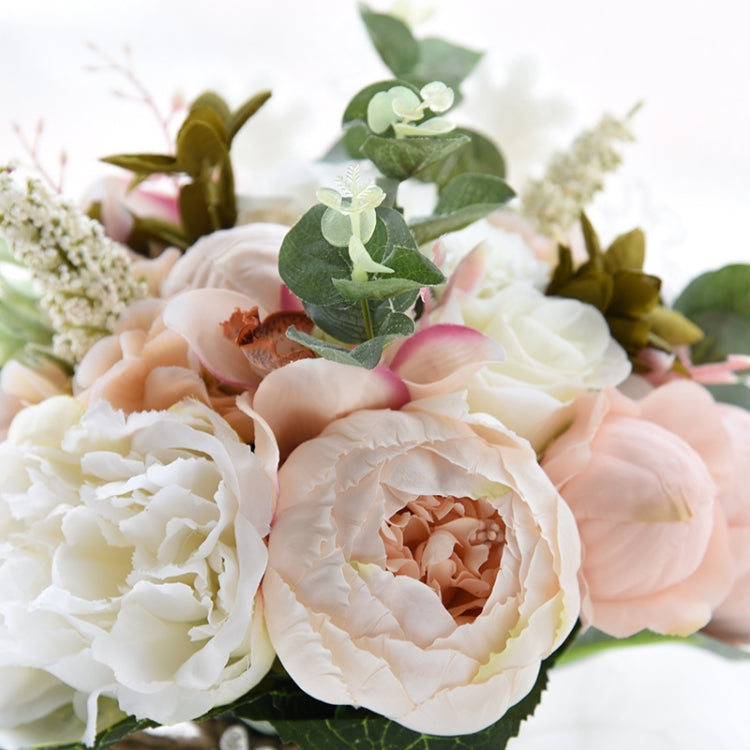 Wedding Holding Flower Bridal Bouquet Accessories Bridesmaid Party Wedding Decoration Supplies, Diameter: 24cm