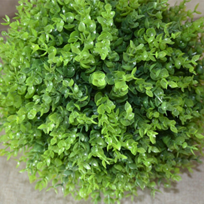 Artificial Green Eucalyptus Plant Ball Topiary Wedding Event Home Outdoor Decoration Hanging Ornament, Diameter: 13.4 inch