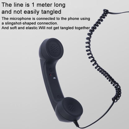 Type-C Plug Mic Retro Telephone Anti-radiation Cell Phone Handset Receiver, Type-C
