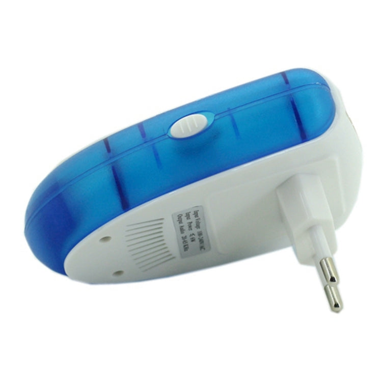 6W Electronic Ultrasonic Electromagnetic Wave Anti Mosquito Rat Insect Pest Repeller with Light, EU Plug, AC 90-240V, Random Color Delivery