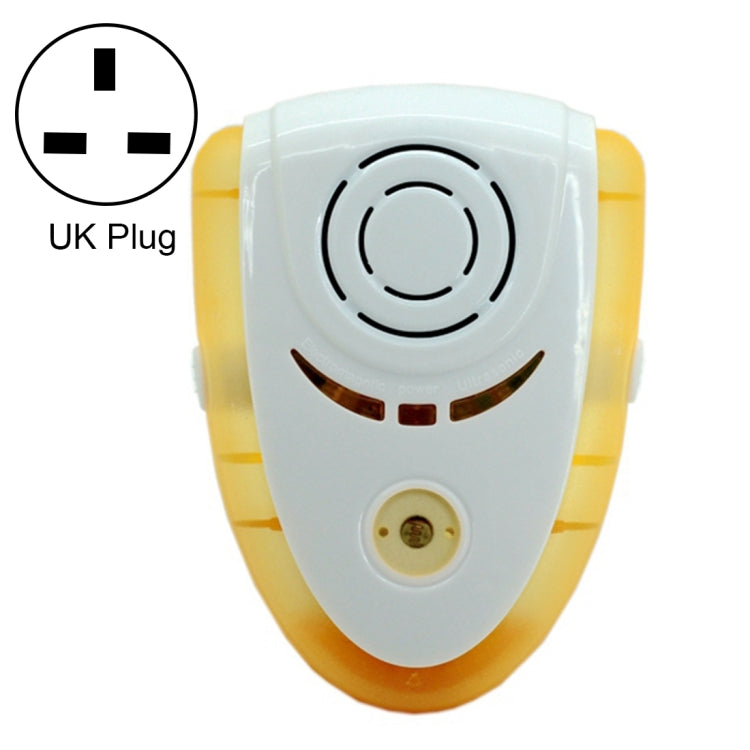 6W Electronic Ultrasonic Electromagnetic Wave Anti Mosquito Rat Insect Pest Repeller with Light, EU Plug, AC 90-240V, Random Color Delivery