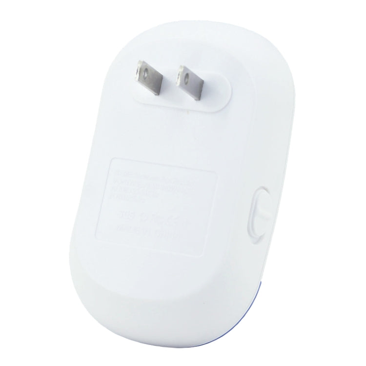 Electronic Ultrasonic Mosquito Rat Pest Control Repeller with LED Light, US Plug, AC90V-250V (White+Blue), Mosquito White+Blue