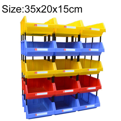 Thickened Oblique Plastic Box Combined Parts Box Material Box, Random Color Delivery, Size: 35cm x 20cm x 15cm, 35cm x 20cm x 15cm