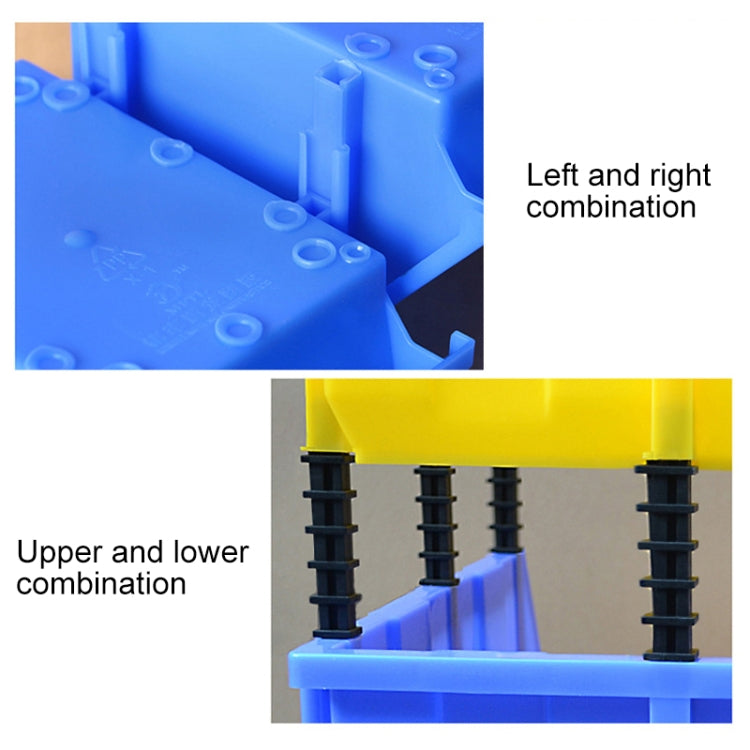 Thickened Oblique Plastic Box Combined Parts Box Material Box, Random Color Delivery, Size: 35cm x 20cm x 15cm, 35cm x 20cm x 15cm