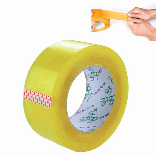 45mm Width 15mm Thickness Package Sealing Packing Tape Roll Sticker, 45mm Width 15mm Thickness  (Transparent Yellow), 45mm Width 15mm Thickness (Yellow), 45mm Width 15mm Thickness (Clear White)