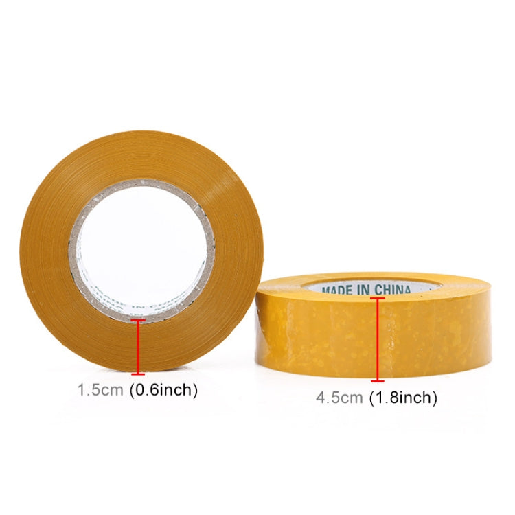 45mm Width 15mm Thickness Package Sealing Packing Tape Roll Sticker, 45mm Width 15mm Thickness (Yellow), 45mm Width 15mm Thickness (Clear White), 45mm Width 15mm Thickness  (Transparent Yellow)