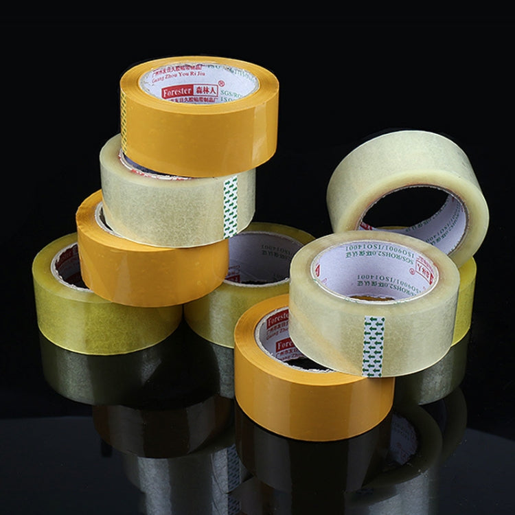 45mm Width 25mm Thickness Package Sealing Packing Tape Roll Sticker, 45mm Width 25mm Thickness  (Transparent Yellow), 45mm Width 25mm Thickness (Yellow), 45mm Width 25mm Thickness (Clear White)