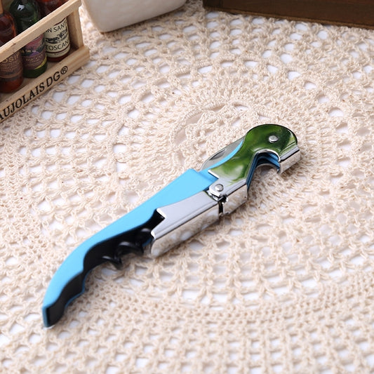 10pcs Multi-function Sea Horse Pattern Stainless Wine Bottle Opener, Can Opener Bottle Opener, Random Color Delivery