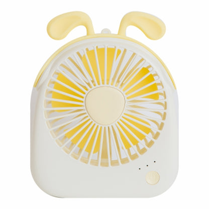 WT-F14 Mini ventilateur portable en forme de lapin 1200 mAh avec 3 niveaux de vitesse