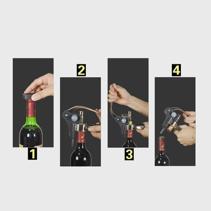 Zinc Alloy + ABS Material Retro Rabbit Shape Bottle Opener Corkscrew Port Wine Bottle Opener, Size: 18 x 14.5 x 4.7cm