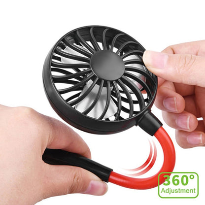 Ventilateur de cou portable créatif avec LED, F008 (Noir), F008, F008 (Bleu), F008 (Blanc)