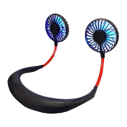 Ventilateur de cou portable créatif avec LED, F008 (Noir), F008, F008 (Bleu), F008 (Blanc)