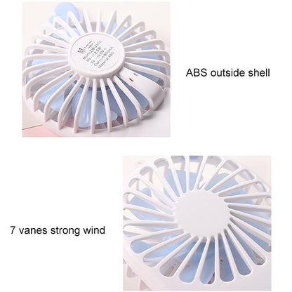 Mini ventilateur de poche portable à chargement USB avec 3 vitesses
