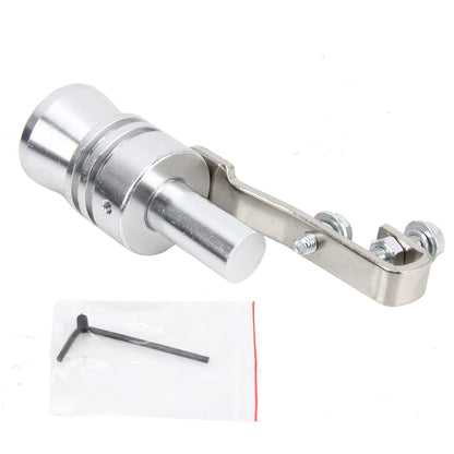 Universal Aluminum Turbo Sound Exhaust Muffler Pipe Whistle Car Simulator Whistler, Size: L, Size: L