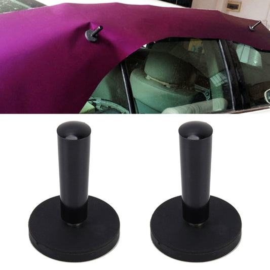 2 PCS Outil de fabrication d'enseignes de voiture Pince de maintien pour film vinyle magnétique, Support magnétique Noir