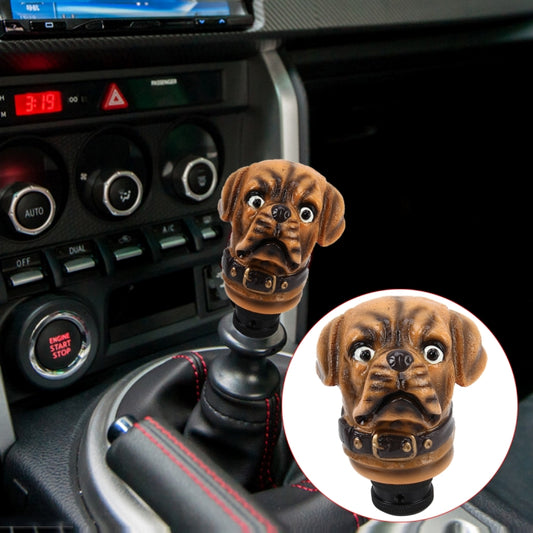 Bulldog Shaped Universal Vehicle Car Shifter Cover Manual Automatic Gear Shift Knob, Bulldog Shaped