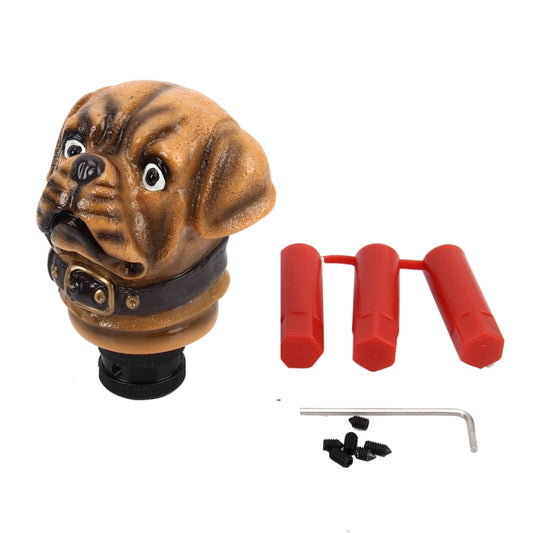 Bulldog Shaped Universal Vehicle Car Shifter Cover Manual Automatic Gear Shift Knob, Bulldog Shaped