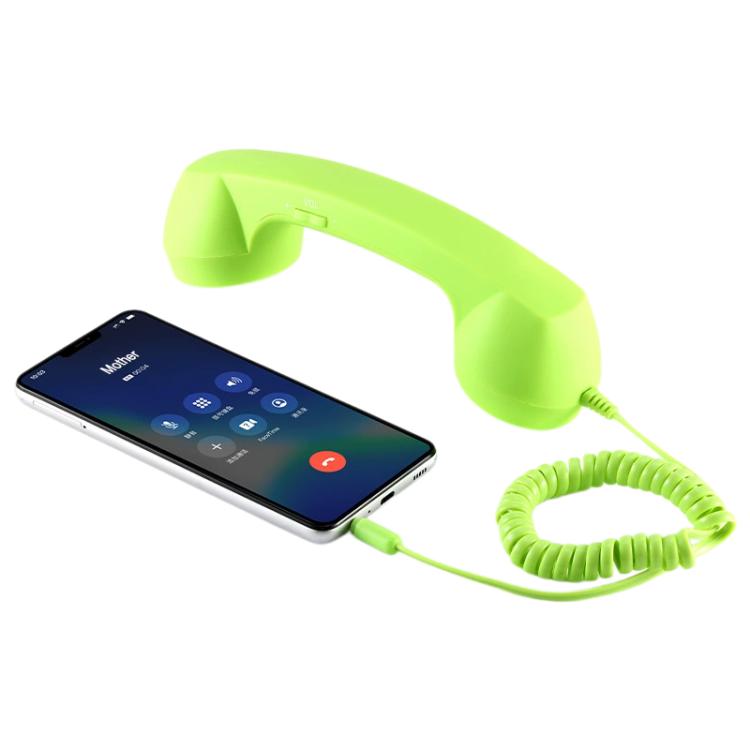 3.5mm Plug Mic Retro Telephone Anti-radiation Cell Phone Handset Receiver, 3.5mm