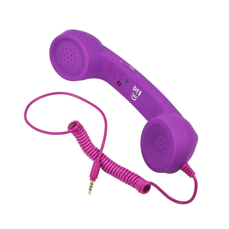 3.5mm Plug Mic Retro Telephone Anti-radiation Cell Phone Handset Receiver