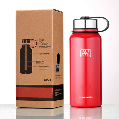 610ml Outdoor Vacuum Stainless Steel Heat Insulation Cup Portable Large Capacity Sports Bottle