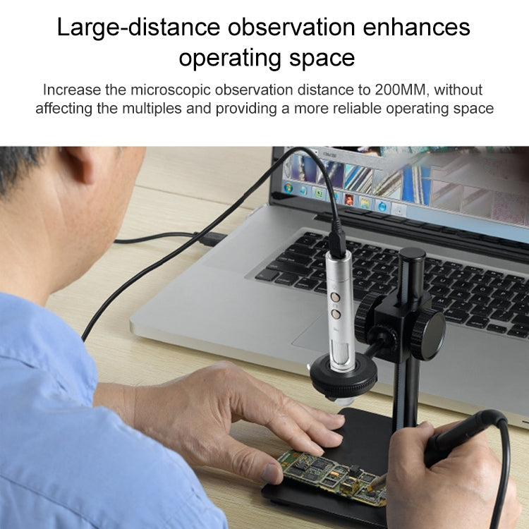 Supereyes B011 HD Digital Electronic Microscope Industrial Mobile Phone Repair Magnifying Glass, B011