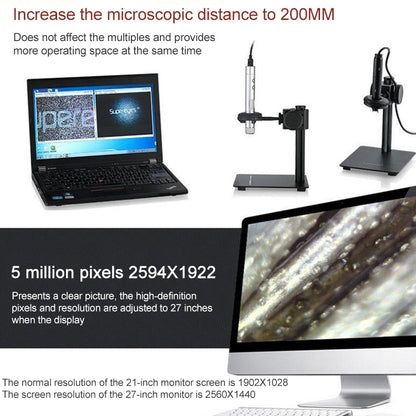 Supereyes B011 HD Digital Electronic Microscope Industrial Mobile Phone Repair Magnifying Glass, B011