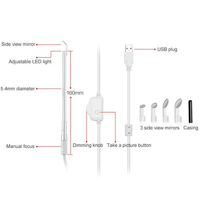 Supereyes Y003 Pet Ear Canal Nasal Cavity Waterproof Electronic Digital Endoscope, Y003