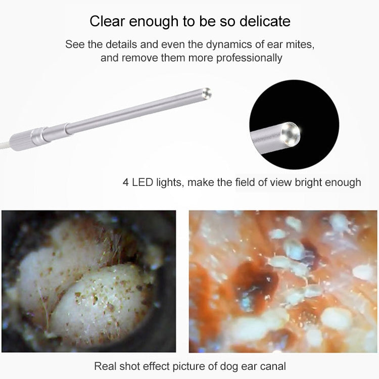 Supereyes Y003 Pet Ear Canal Nasal Cavity Waterproof Electronic Digital Endoscope, Y003