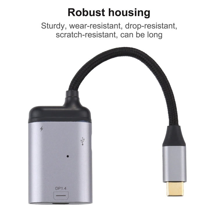 4K USB-C / Type-C to Mini DisplayPort 1.4 + PD Data Sync Adapter Cable, Type-C to Mini DP
