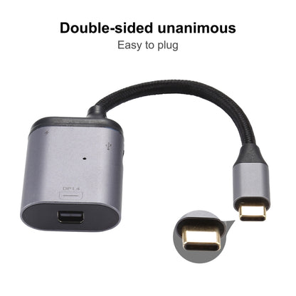 4K USB-C / Type-C to Mini DisplayPort 1.4 + PD Data Sync Adapter Cable, Type-C to Mini DP