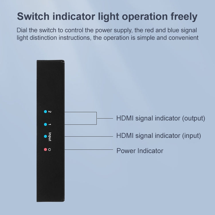 Measy SPH102 1 to 2 HDMI 1080P Simultaneous Display Splitter, US Plug, 1 to 2, US Plug