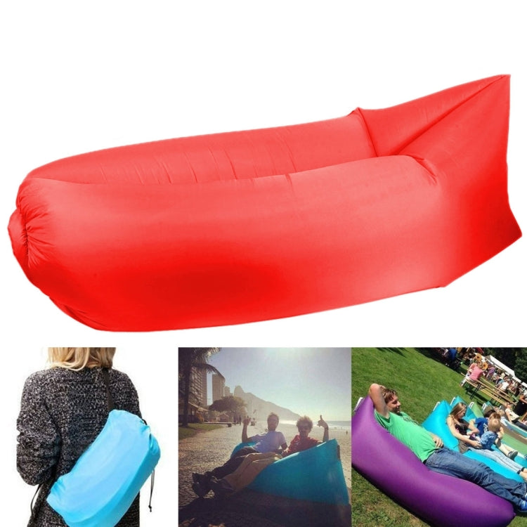 Aufblasbarer Liegesack aus Polyestergewebe mit Kompressions-Luftsack für Strand / Reisen / Gastgewerbe / Angeln, Größe: 185cm x 75cm x 50cm, Normale Qualität