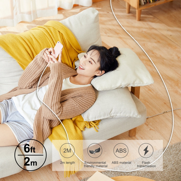 HAWEEL 2m USB-C / Type-C to USB 2.0 Data & Charging Cable