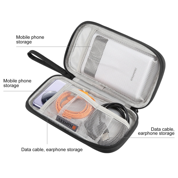 HAWEEL Electronic Organizer Storage Bag for Cellphones, Power Bank, Cables, Mouse, Earphones