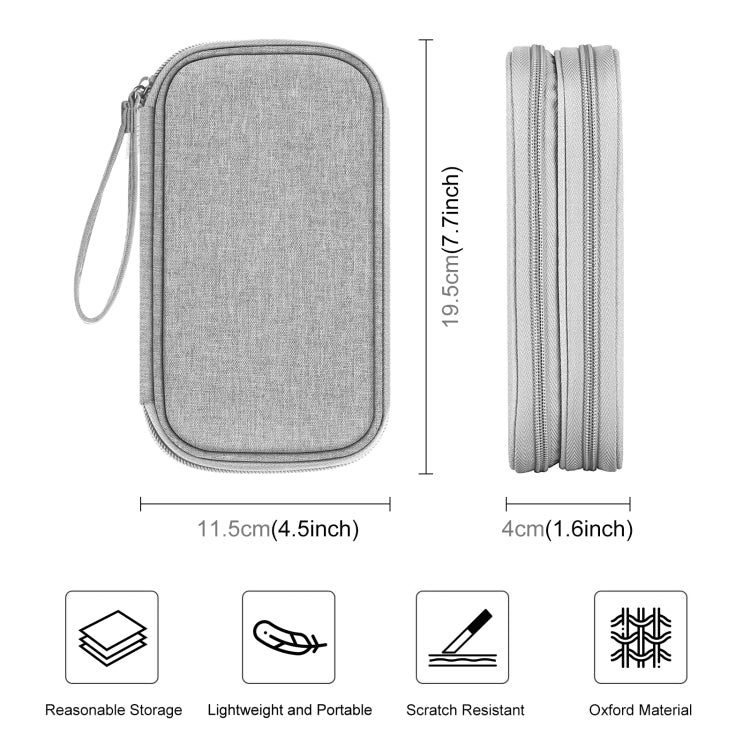 HAWEEL Electronic Organizer Double Layers Storage Bag for Cables, Charger, Power Bank, Phones, Earphones