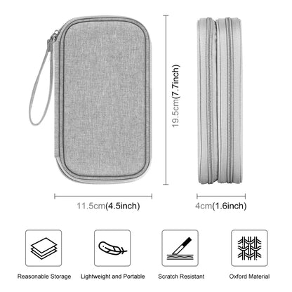 HAWEEL Electronic Organizer Double Layers Storage Bag for Cables, Charger, Power Bank, Phones, Earphones